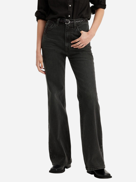 Jeansy dzwony damskie z wysokim stanem Levi's A7503-0007 26-30 Czarne - obraz 1