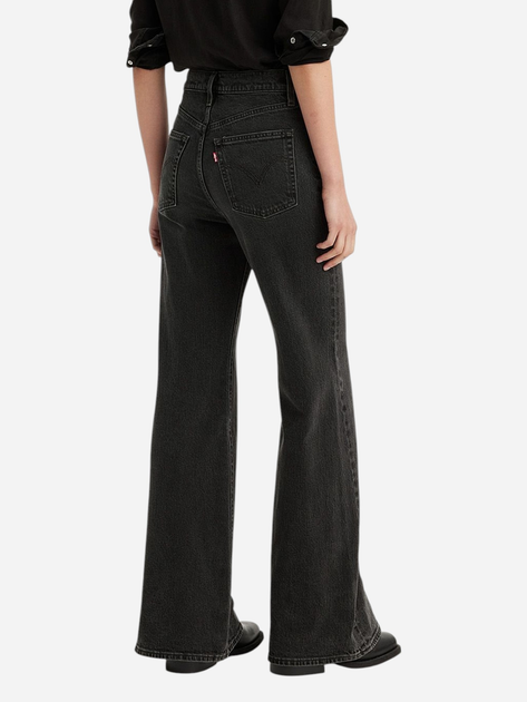 Jeansy dzwony damskie z wysokim stanem Levi's A7503-0007 26-30 Czarne - obraz 2