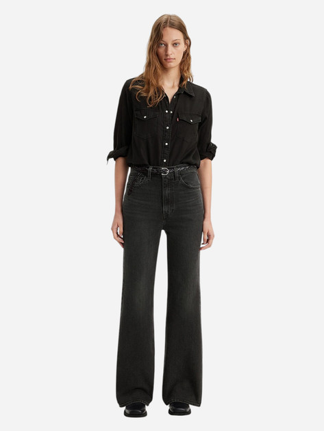 Jeansy dzwony damskie z wysokim stanem Levi's A7503-0007 29-32 Czarne - obraz 3