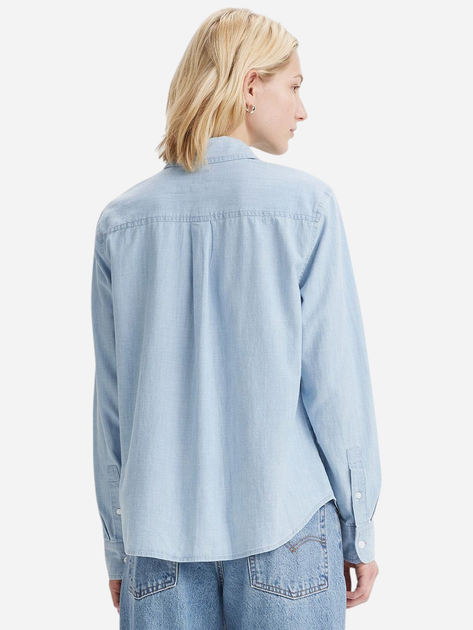 Сорочка бавовняна жіноча Levi's 34574-0043 L Блакитна (5401157468845) - зображення 2