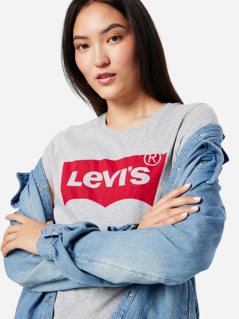 Футболка бавовняна жіноча Levi's The Perfect Tee 17369-1686 M Core Batwing T (5400970738319) - зображення 5