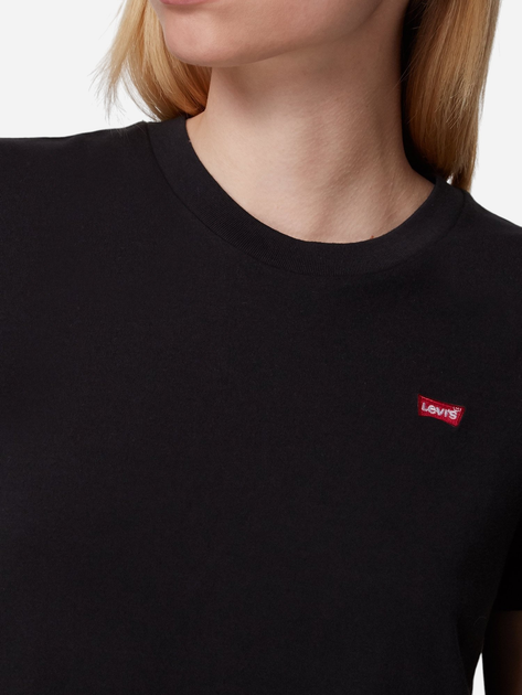 Koszulka damska bawełniana Levi's 39185-0008 L Czarna - obraz 4