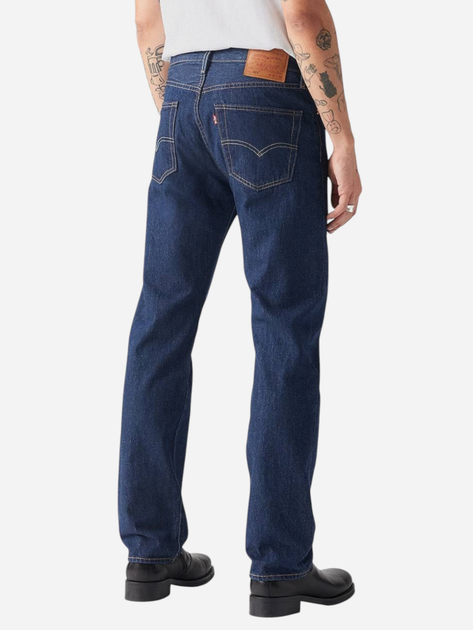 Jeansy regular fit męskie Levi's 501 Original 00501-0101 33-32 Granatowe (5412456006799) - obraz 2