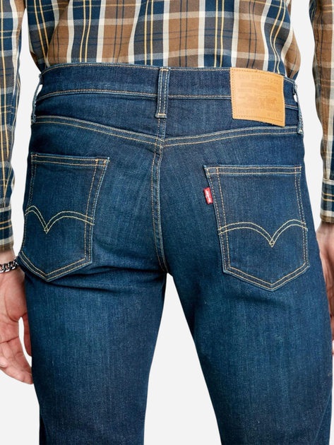 Jeansy slim fit męskie Levi's 04511-4102 32-32 Granatowe - obraz 5