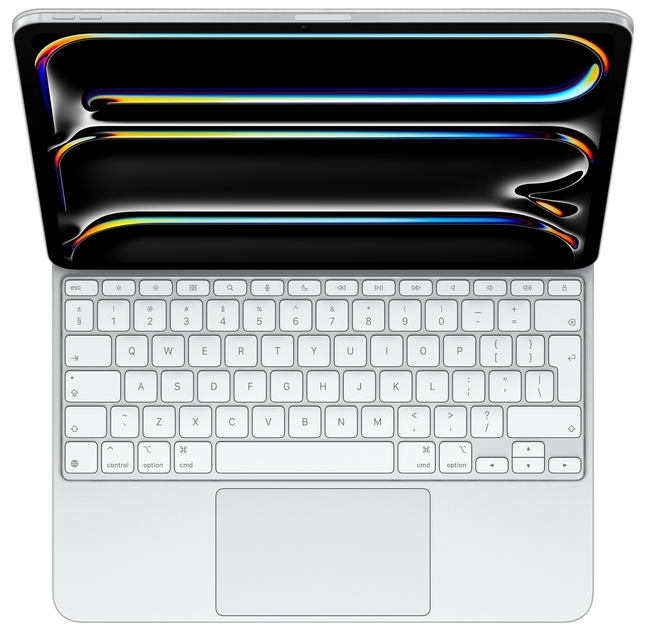Etui z klawiaturą Magic Keyboard do Apple iPad Pro 13 (M4) International English White (MWR43Z/A) - obraz 3