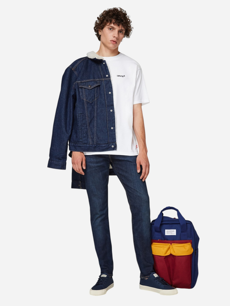 Jeansy slim fit męskie Levi's 28833-0633 34-34 Granatowe - obraz 3