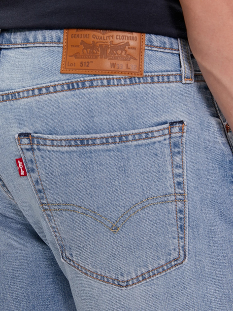 Джинси Slim fit чоловічі Levi's 512 Slim Taper 28833-1258 33-34 Блакитні (5401128660292) - зображення 5