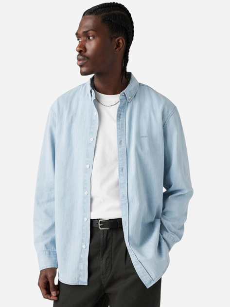 Koszula męska bawełniana Levi's A7210-0018 XL Błękitna - obraz 3