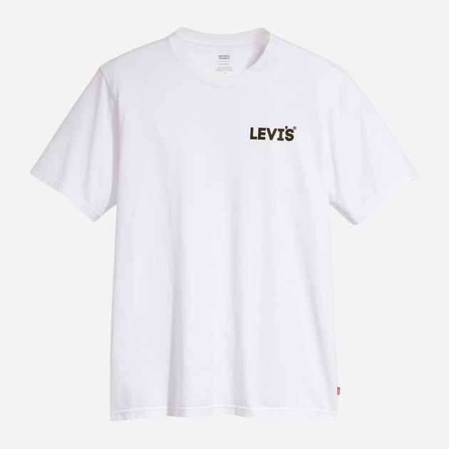 Футболка бавовняна довга чоловіча Levi's 16143-1321 S Біла (5401128707676) - зображення 3