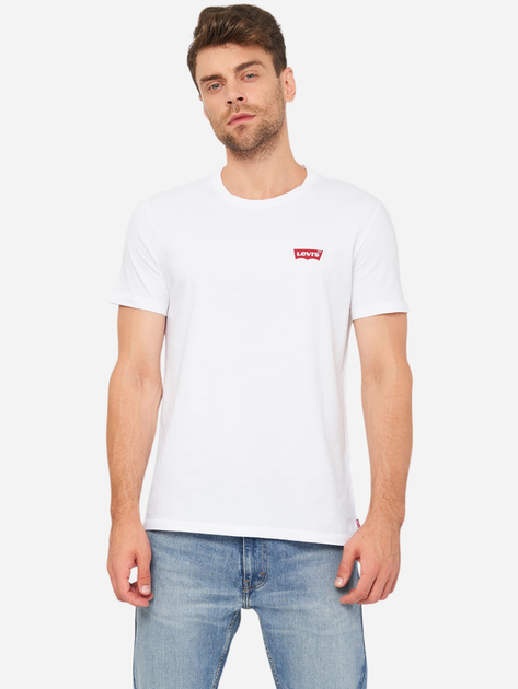 Zestaw koszulek męskich bawełnianych Levi's 79681-0001 2XL 2 szt Biały/Szary - obraz 2