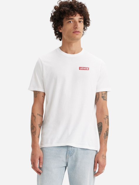 Zestaw koszulek męskich bawełnianych Levi's 79681-0040 L 2 szt Biały/Czarny - obraz 2