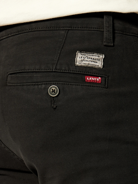 Spodnie chinosy męskie eleganckie Levi's 17196-0005 32-34 Czarne - obraz 4