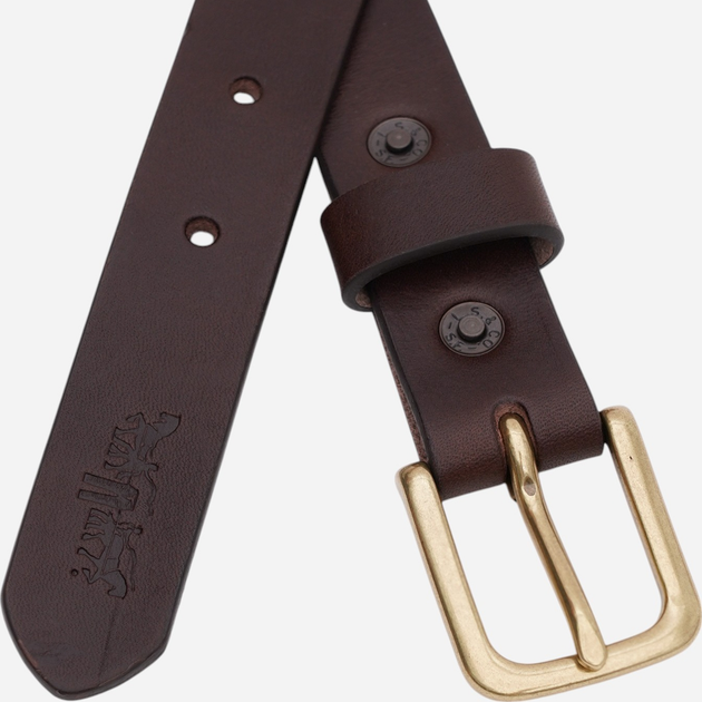 Pasek męski skórzany Levi's 0009Y-0001 110 cm Brązowy - obraz 2