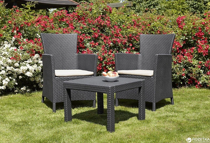 Zestaw mebli Allibert Rosario balcony Graphite - obraz 2
