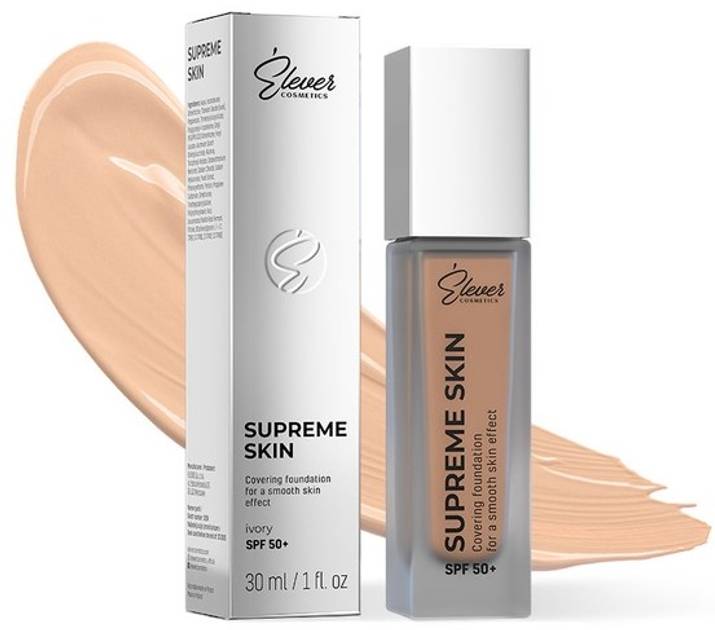 Тональний крем для обличчя Elever Supreme SPF 50+ Ivory 30 ml (5906601070037) - зображення 2