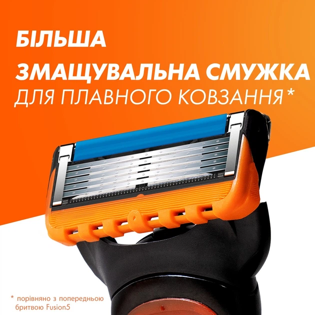 Сменные кассеты (лезвия) для бритья Gillette Fusion5 8 шт в упаковке (52687740) - изображение 3