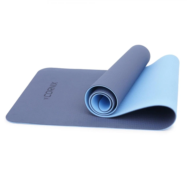 Коврик спортивный Cornix TPE 183 x 61 x 0.6 cм для йоги и фитнеса XR-0003 Blue/Sky Blue - Фото 3 Коврик спортивный Cornix TPE 183 x 61 x 0.6 cм для йоги и фитнеса XR-0003 Blue/Sky Blue - изображение 3