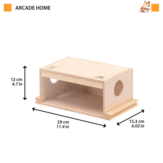 Будиночок для хом'яків та мишей Ferplast Arcade Home 29х15.3х12 см (84660130) - зображення 2