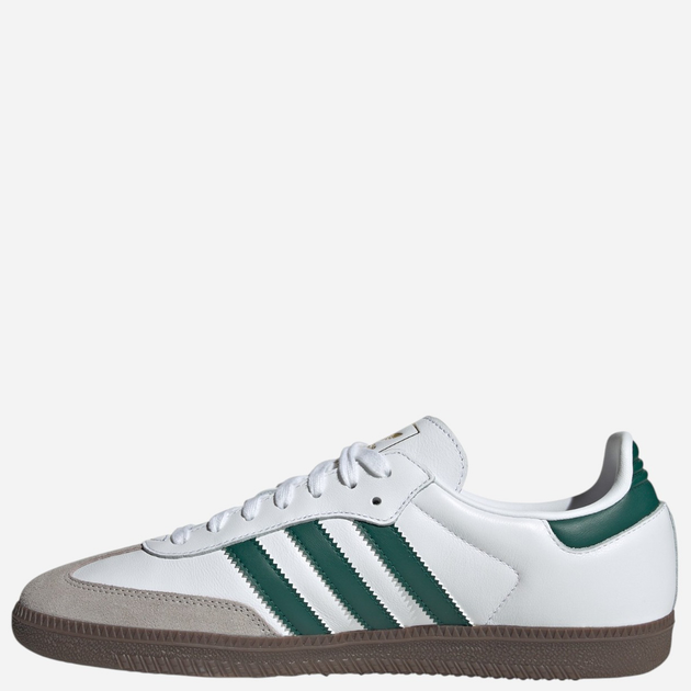 Sneakersy damskie do kostki adidas Samba JH8797 38 (5UK) Białe/Zielone/Szare - obraz 3
