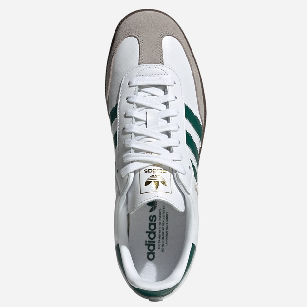Sneakersy damskie do kostki adidas Samba JH8797 38 (5UK) Białe/Zielone/Szare - obraz 5