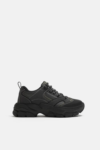 Кросівки масивні Zara 43 чорний 2304/520/800 – Оригинальная обувь