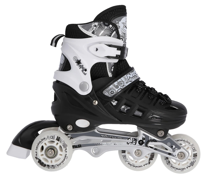 Łyżworolki Nils Extreme 4 w 1 NH10905 35-38 M Czarne (5907695532760) - obraz 4