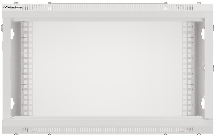 Шафа настінна серверна Lanberg 19" 6U 600x450 RAL7035 (WF01-6406-00S) - зображення 4