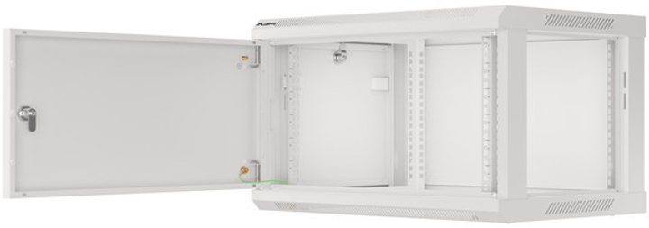 Шафа настінна серверна Lanberg 19" 6U 600x450 RAL7035 (WF01-6406-00S) - зображення 8