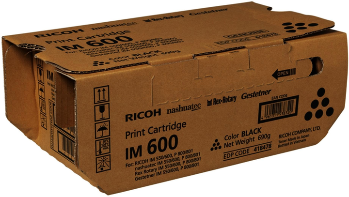 Toner Ricoh IM 600 Black (418478) - obraz 1