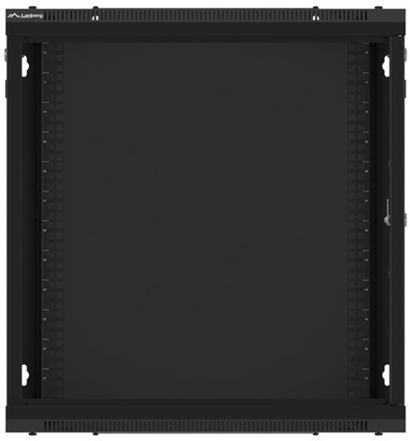 Szafka wisząca rack Lanberg 19" 12U 600x450 RAL9004 (WF01-6412-00B) - obraz 4