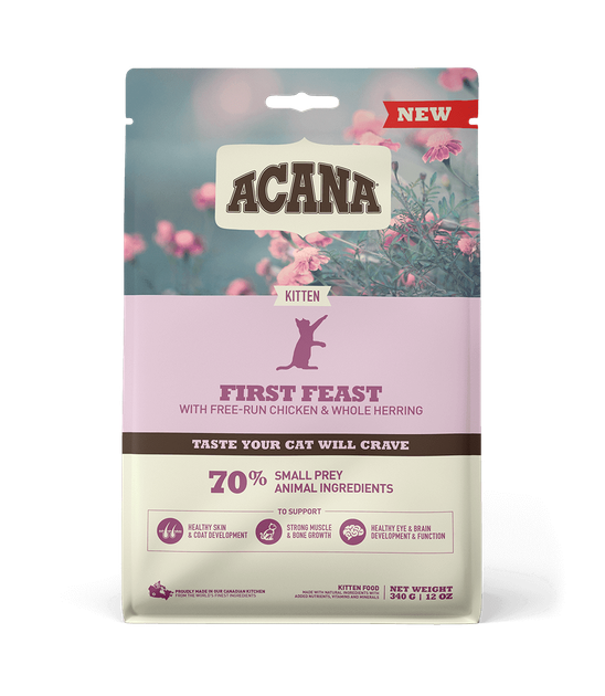 Сухий корм для кошенят Acana First Feast Kitten для всіх порід 340 г (a71430) - Фото 1 Сухий корм для кошенят Acana First Feast Kitten для всіх порід 340 г (a71430) - зображення 1