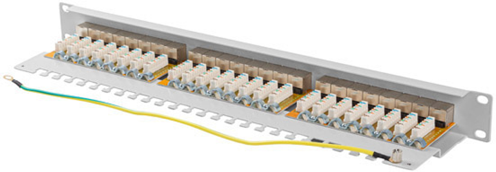 Patch panel Lanberg 24 port 1U 19" Cat.6A RAL7035 (PPSA-1024-S) - obraz 6