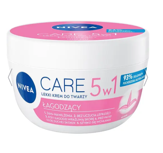 Крем для обличчя заспокійливий Nivea Care 5in1 100 мл - Фото 1 Крем для обличчя заспокійливий Nivea Care 5in1 100 мл - зображення 1