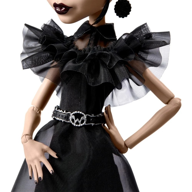 Lalka Monster High Wednesday Rave'n Wednesday HXJ03 (0194735230594) - obraz 4
