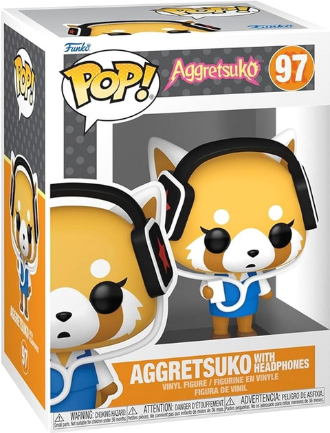 Фігурка Funko Pop Sanrio Aggretsuko з навушниками 80392 (889698803922) - зображення 1