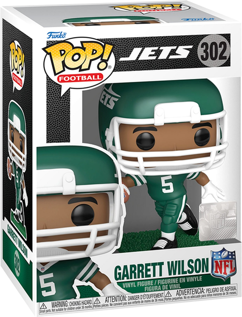 Фігурка Funko Pop! NFL Jets Гаррет Вілсон Green and White Uniform 83914 (889698839143) - зображення 1