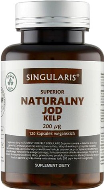 Харчова добавка Singularis Superior Naturalny Jod Kelp 120 капсул (5907796631515) - зображення 1