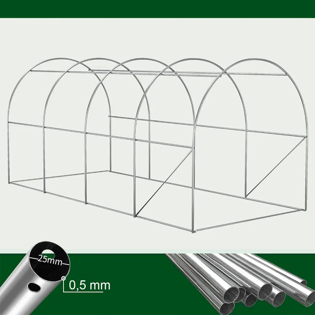 Теплица садовая Maltec Sunwaal 10 м², 400x250x200 см - изображение 5