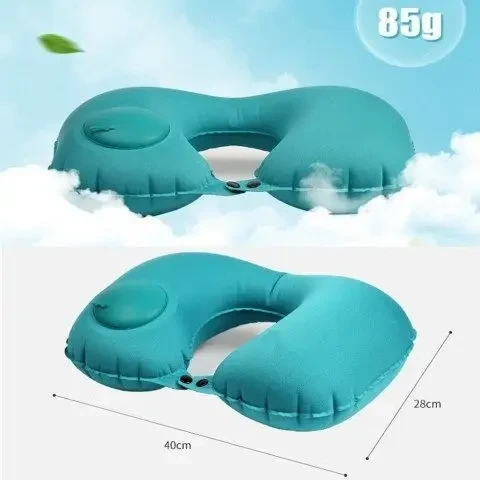 Дорожная надувная подушка-подголовник на шею TRAVEL NECK PILLOW - изображение 3