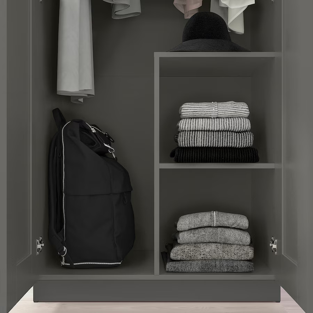 Шафа BRIMNES 78 см IKEA 906.028.03 сірий - зображення 3