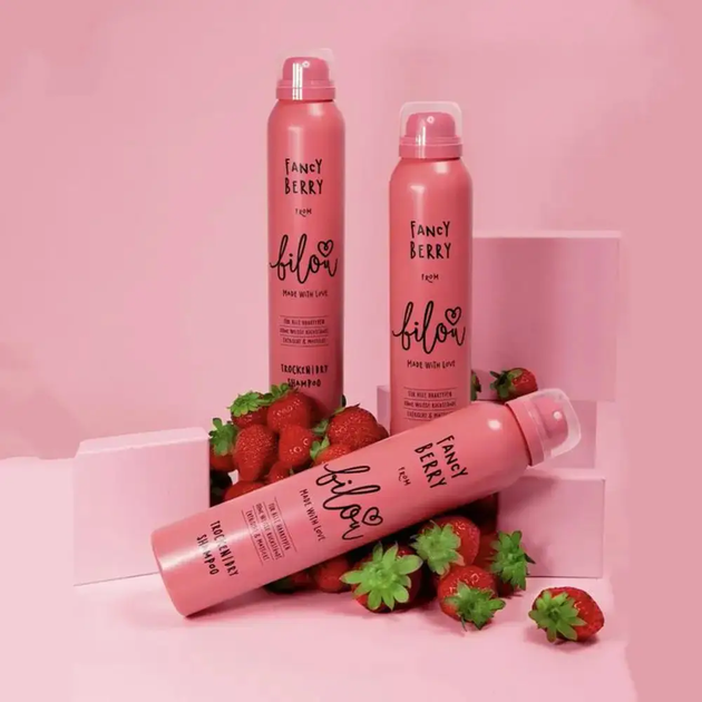 Сухой шампунь Bilou Fancy Berry Клубника с кокосовыми сливками, 200 мл - изображение 2