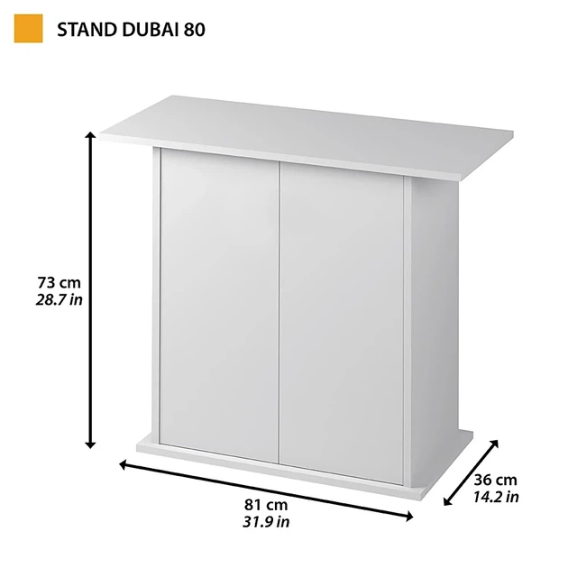 Тумба під акваріум Ferplast Stand Dubai 80 / Cayman 80 81х36х73 см Чорний (66000617) - Фото 3 Тумба під акваріум Ferplast Stand Dubai 80 / Cayman 80 81х36х73 см Чорний (66000617) - зображення 3
