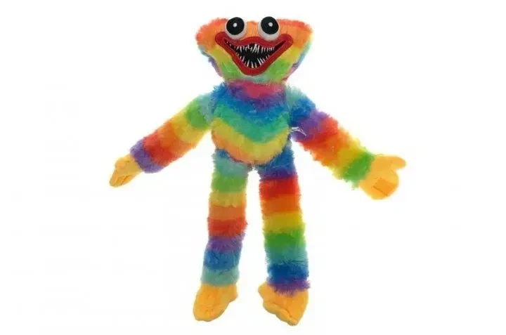 Мягкая игрушка Хаги Ваги и Киси Миси 40 см Huggy Wuggy Разноцветный Радужный - изображение 5