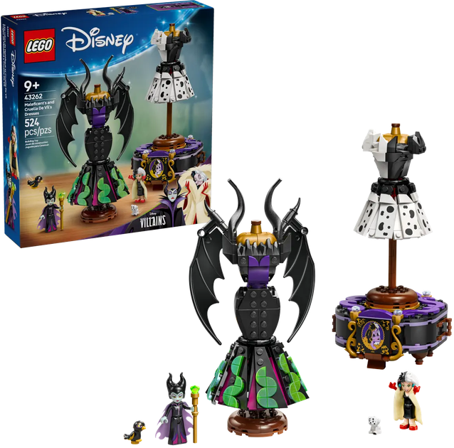 Конструктор LEGO Disney Сукні Малефісенти та Круелли Де Віль 524 елемента (43262) - зображення 2