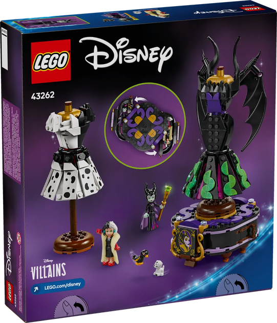 Zestaw klocków LEGO Disney Suknie Maleficent i Cruelli De Vil 524 elementy (43262) - obraz 6