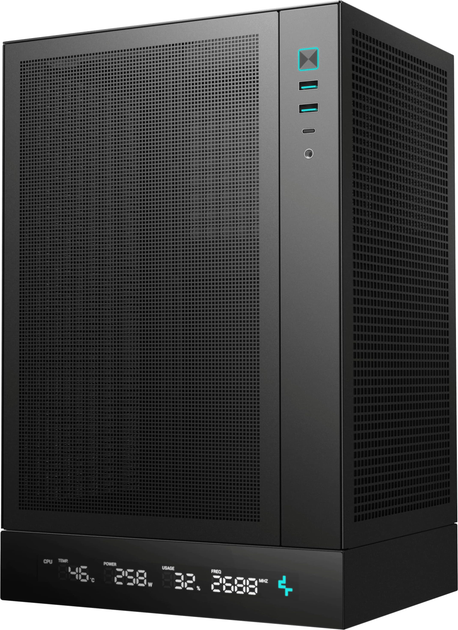 Obudowa DeepCool CH170 Digital Black (R-CH170-BKNPI0D-G-1) - obraz 3