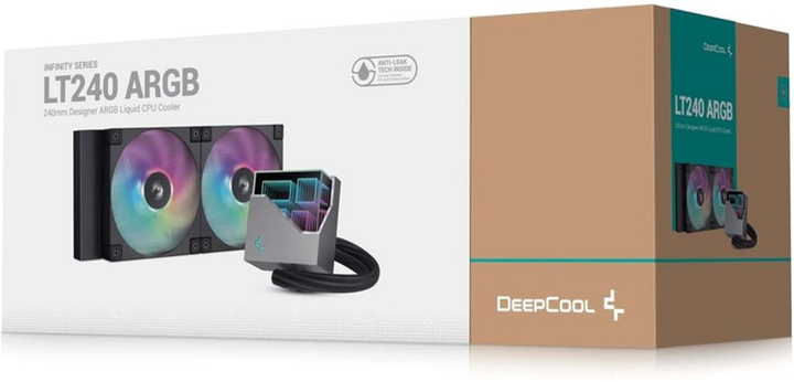 System chłodzenia wodnego DeepCool LT240 ARGB Black (R-LT240-BKAMNC-G-1) - obraz 6