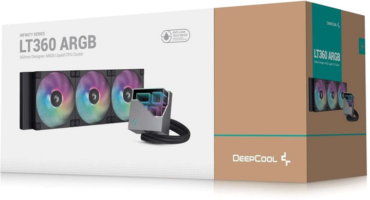 System chłodzenia wodnego DeepCool LT360 ARGB Black (R-LT360-BKAMNC-G-1) - obraz 6