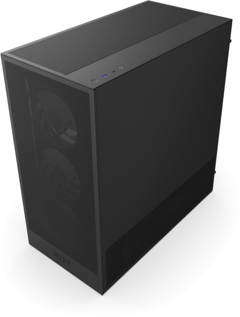 Obudowa NZXT H5 Flow RGB Compact Mid-Tower ATX Case with RGB Fans- All Black (CC-H52FB-R1) - obraz 2