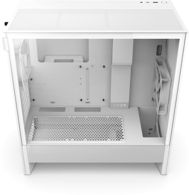 Obudowa NZXT H5 Flow Compact Mid-Tower ATX - All White (CC-H52FW-01) - obraz 5